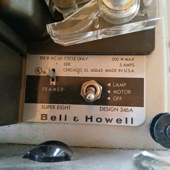 Vintage Bell & Howell Model 346A Autoload Super 8mm Projector 346A - Picture 4 of 4
